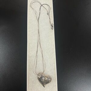 Sterling Silver Heart Pendant Necklace